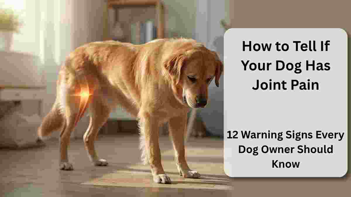Dog showing subtle signs of joint pain to explain how to tell if your dog has joint pain