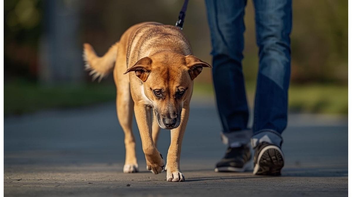 why is my dog walking slow all of a sudden due to stiffness or discomfort
