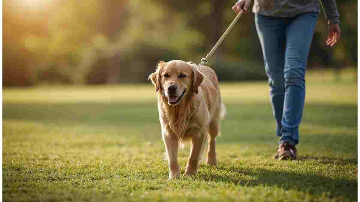 How to help a dog with arthritis at home using gentle walks and safe outdoor movement